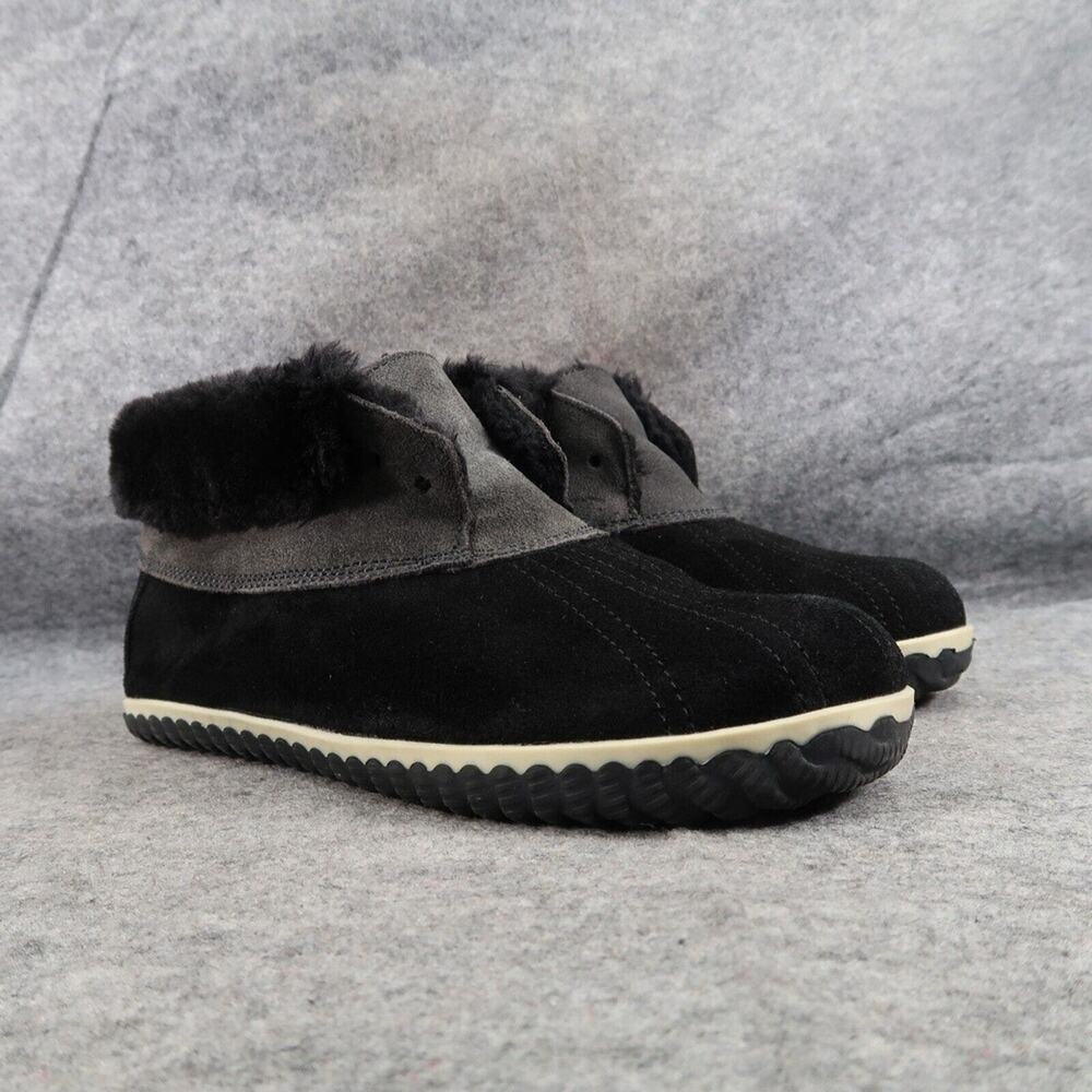 Sperry Shoes Womens 9 Duck Boot Slipper Chukka Elayna Leather Faux Fur Top Sider